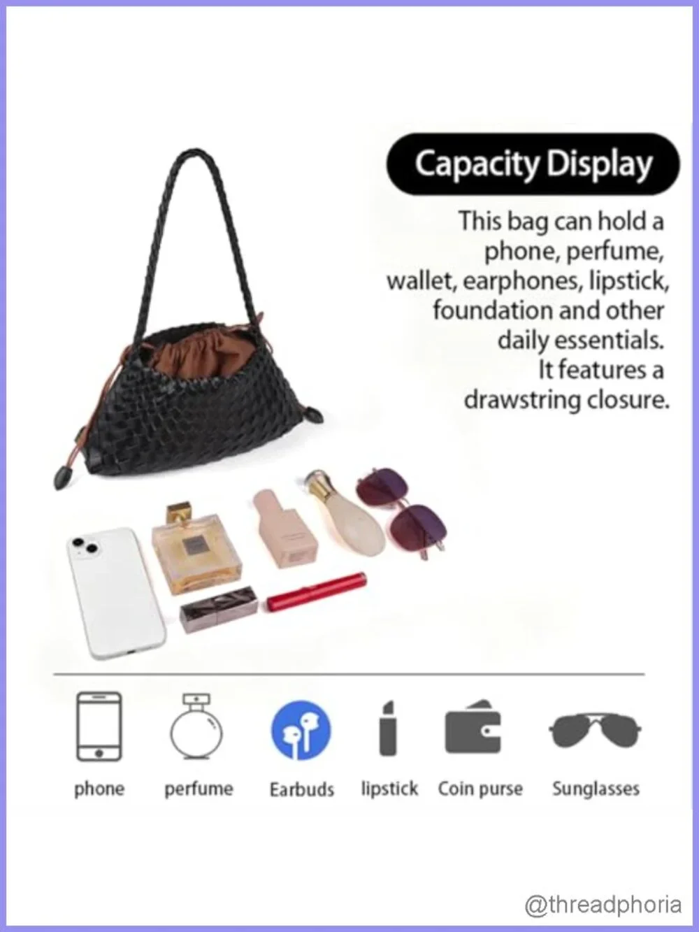 Woven Hobo Shoulder Bag for Women Faux Leather Handwoven Summer Purse